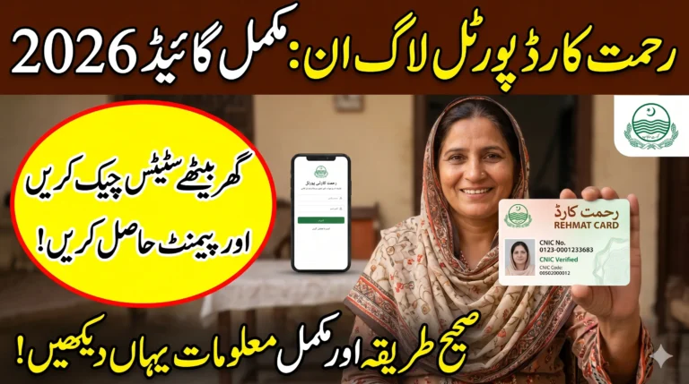 Rehmat Card Portal Login in 2026 - Complete Guide to Access Portal & Check Status