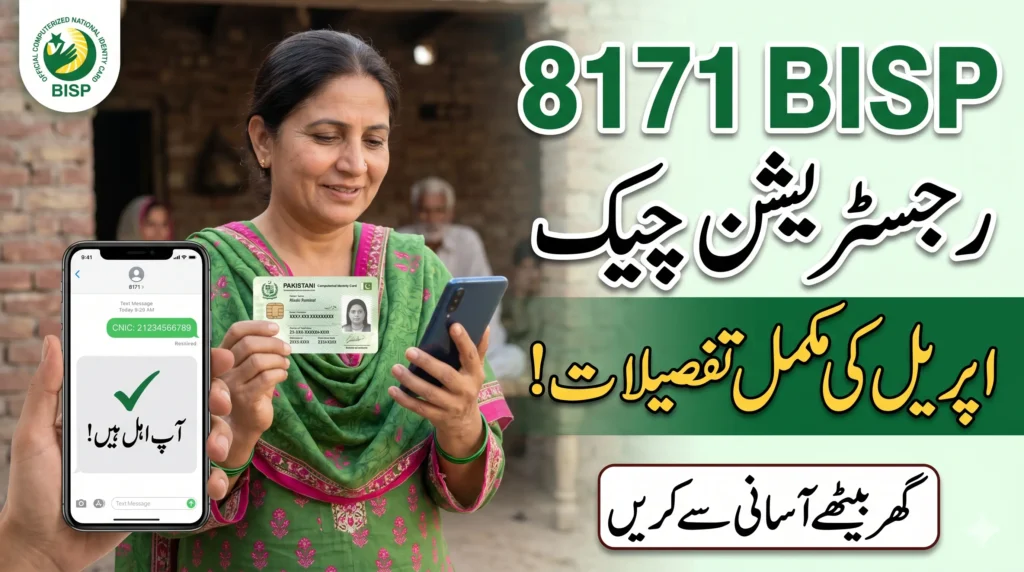 8171 BISP Registration Check by CNIC April Via Web Portal - Know Full Details