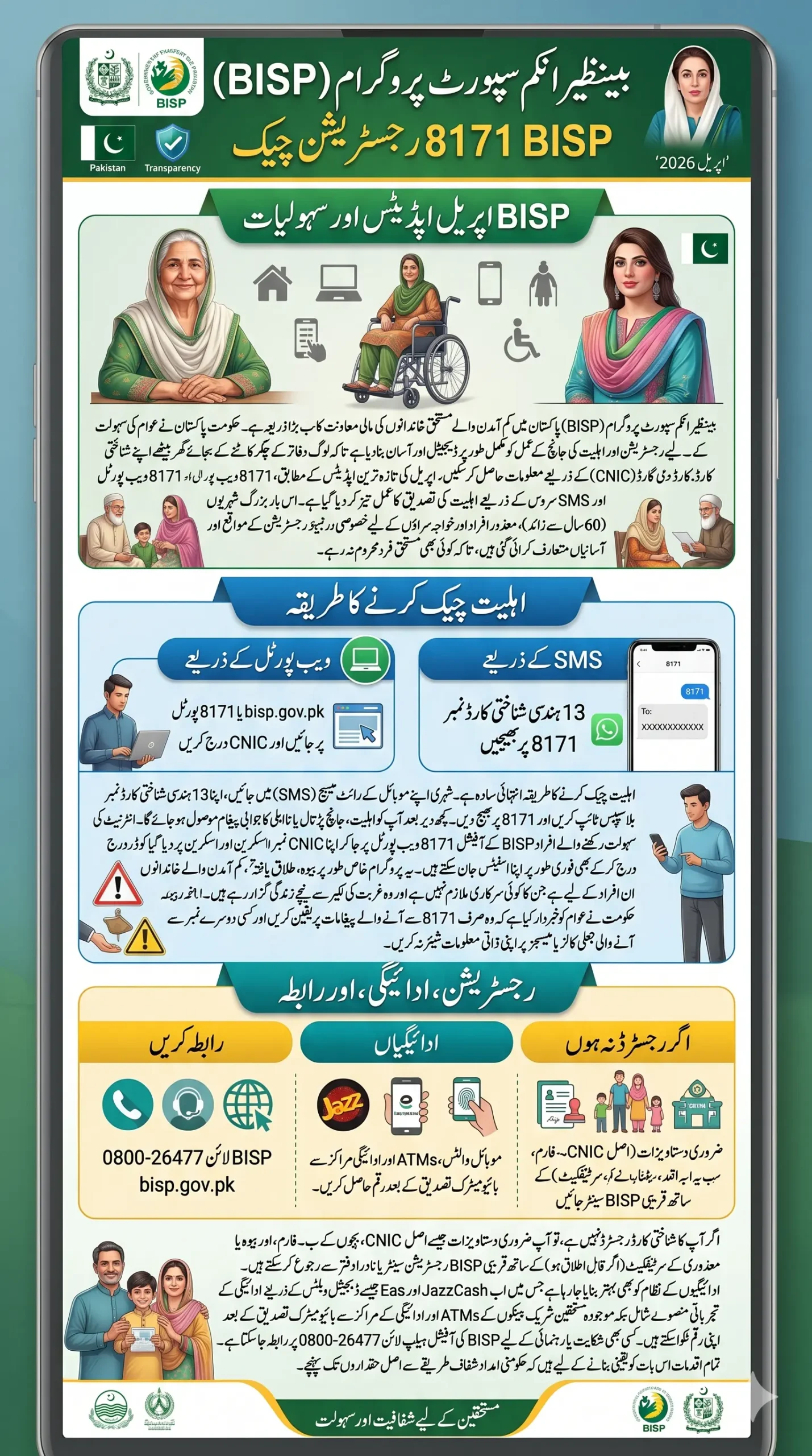 8171 BISP Registration Check by CNIC