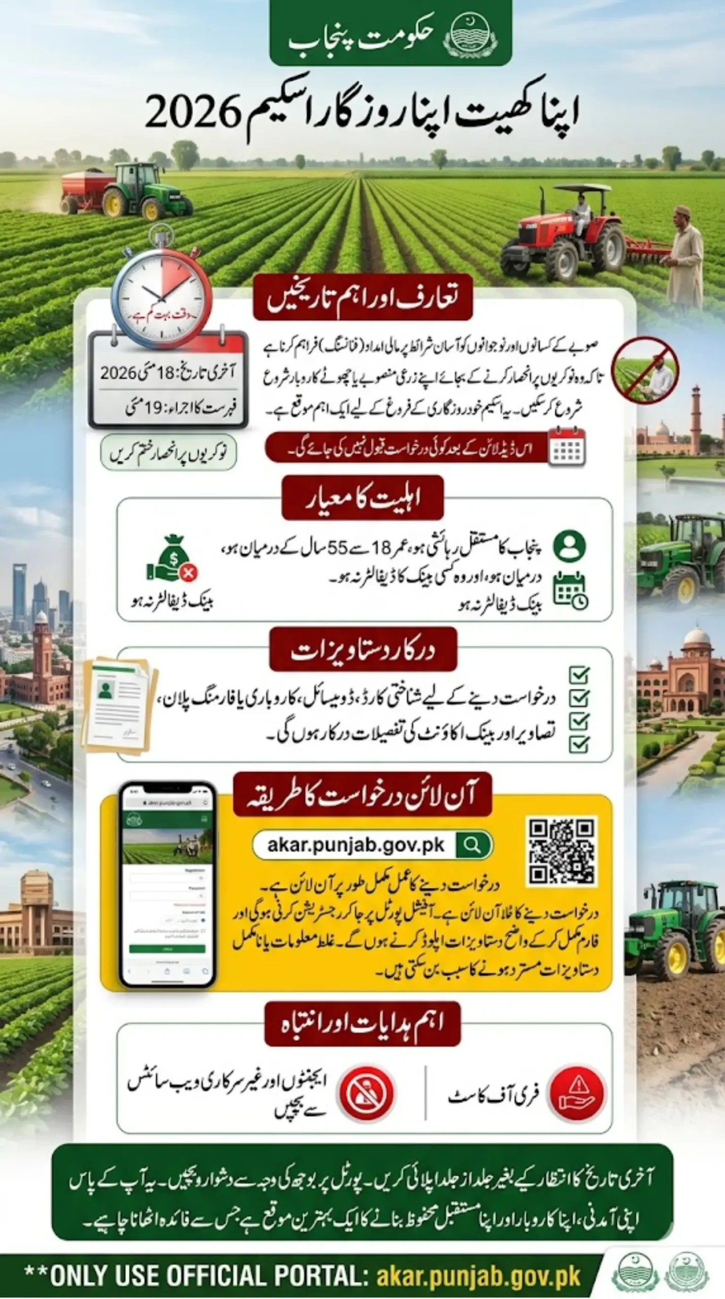 Apna Khet Apna Rozgar 2026 Last Date