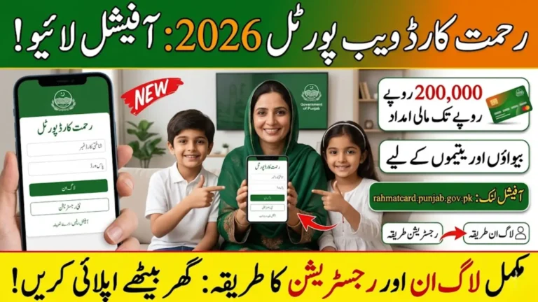 Rehmat Card Web Portal 2026 – Know Login & Registration Process Step-by-Step